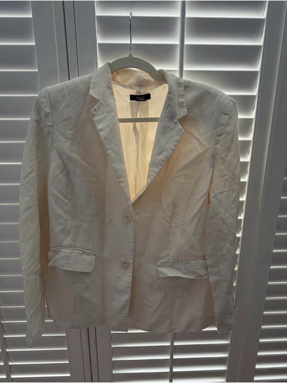 Alfani silk Cream Tailored Blazer